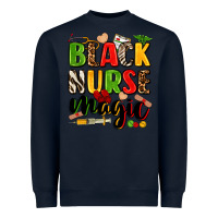 Navy Black Nurse magic juneteenth Heavyweight Sweatshirt - Zillion Design Studio