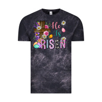 Cloud Black he is risen easter Vintage Tee - Neo Western