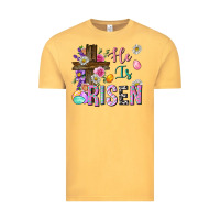 Vintage Mustard he is risen easter Vintage Tee - Neo Western