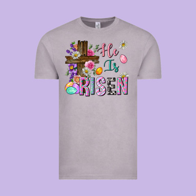 He Is Risen Easter Vintage Tee Designed By Neo Western