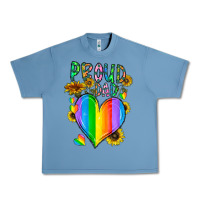 Pebble Blue proud dad love Urban Heavy Tee - CowhideDigitalArt