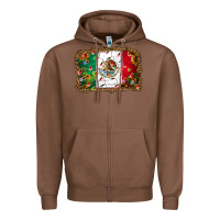 Chestnut Christmas lights Mexican flag Zipper Hoodie - Jasminsmagicworld