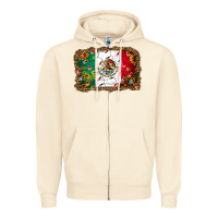 Sandshell Christmas lights Mexican flag Zipper Hoodie - Jasminsmagicworld