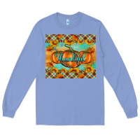 Colony Blue Thankful Pumpkins Long Sleeve Tee - Artiststas