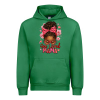 Emerald one loved mama afro messy bun Urban Hoodie - texasbilliewilder