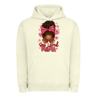 Pigment Pistachio one loved mama afro messy bun Urban Hoodie - texasbilliewilder