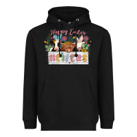 Black happy easter heifers Heavyweight Hoodie - MaliasSmallBusiness