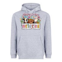 Heather Grey happy easter heifers Heavyweight Hoodie - MaliasSmallBusiness