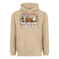 Mushroom happy easter heifers Heavyweight Hoodie - MaliasSmallBusiness