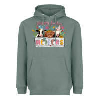 Sage happy easter heifers Heavyweight Hoodie - MaliasSmallBusiness
