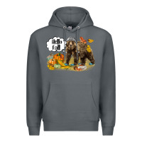 Rock Hello Fall Brown Bear Premium Hoodie - LillyAllenDesigns