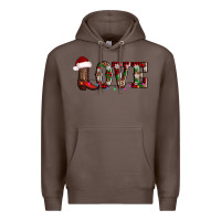 Coffee love christmas boots Premium Hoodie - AdoDesignShop