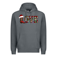 Rock love christmas boots Premium Hoodie - AdoDesignShop