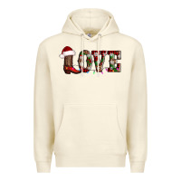Sandshell love christmas boots Premium Hoodie - AdoDesignShop