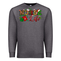 Charcoal Heather nurse life christmas Premium Sweatshirt - NancyCooperArtShop