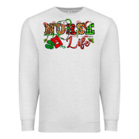Oatmeal Heather nurse life christmas Premium Sweatshirt - NancyCooperArtShop