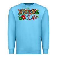 Ocean Blue nurse life christmas Premium Sweatshirt - NancyCooperArtShop