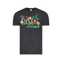 Vintage Black He is risen indeed Easter Vintage Tee - CowGirlArtShop