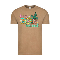 Vintage Coffee He is risen indeed Easter Vintage Tee - CowGirlArtShop