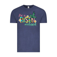 Vintage Denim He is risen indeed Easter Vintage Tee - CowGirlArtShop