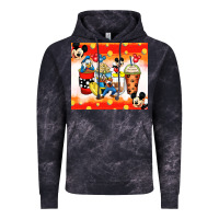 Cloud Black cartoon characters coffee cups Vintage Hoodie - Zillion Design Studio