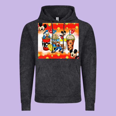 Cartoon Characters Coffee Cups Vintage Hoodie Designed By Zillion Design Studio