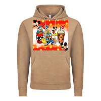 Vintage Coffee cartoon characters coffee cups Vintage Hoodie - Zillion Design Studio