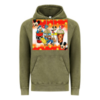 Vintage Olive cartoon characters coffee cups Vintage Hoodie - Zillion Design Studio