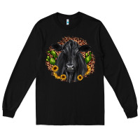 Black black angus cactus sunflower Long Sleeve Tee - JahusDesignShop