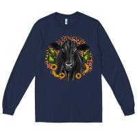 Navy black angus cactus sunflower Long Sleeve Tee - JahusDesignShop