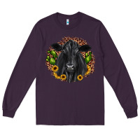 Plum black angus cactus sunflower Long Sleeve Tee - JahusDesignShop