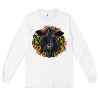 White black angus cactus sunflower Long Sleeve Tee - JahusDesignShop