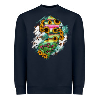 Navy New jersey State Map Heavyweight Sweatshirt - RanaPortraitStore