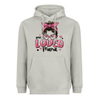 Moon Dust one loved mama messy bun Heavyweight Hoodie - MaliasSmallBusiness
