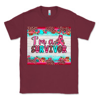 Burgundy i'm a survivor Classic Tee - JahusDesignShop