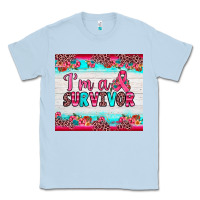 Dusty Blue i'm a survivor Classic Tee - JahusDesignShop