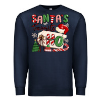 Navy santa's favorite ho Premium Sweatshirt - MaliasSmallBusiness