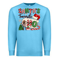 Ocean Blue santa's favorite ho Premium Sweatshirt - MaliasSmallBusiness