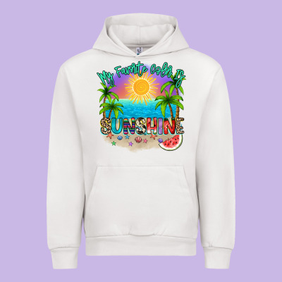 My Favorite Color Is Sunshine Urban Hoodie Designed By Nancycooperartshop
