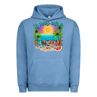 Pigment Pebble Blue My favorite color is sunshine Urban Hoodie - NancyCooperArtShop