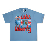 Pebble Blue little miss liberty Urban Heavy Tee - HRA Design Shop