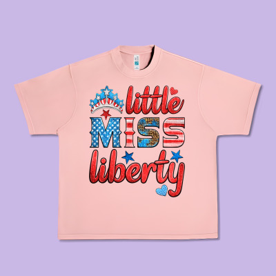 Little Miss Liberty Urban Heavy Tee Designed By Hra Design Shop