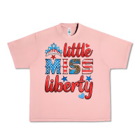 Salmon little miss liberty Urban Heavy Tee - HRA Design Shop