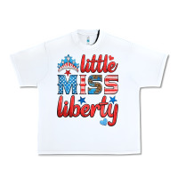 White little miss liberty Urban Heavy Tee - HRA Design Shop