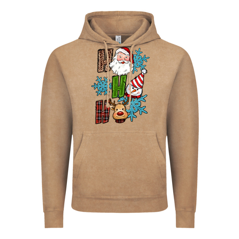 Ho Ho Ho Christmas Vintage Hoodie by RanaPortraitStore | Teevron