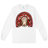 White valentines hereford rainbow Long Sleeve Tee - JahusDesignShop