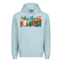 Blue Mist Western Hey There Pumpkin Premium Hoodie - LillyAllenDesigns