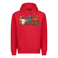 Red Western Hey There Pumpkin Premium Hoodie - LillyAllenDesigns