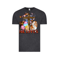 Vintage Black He lives Easter Day Vintage Tee - CowGirlArtShop