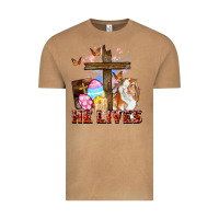 Vintage Camel He lives Easter Day Vintage Tee - CowGirlArtShop